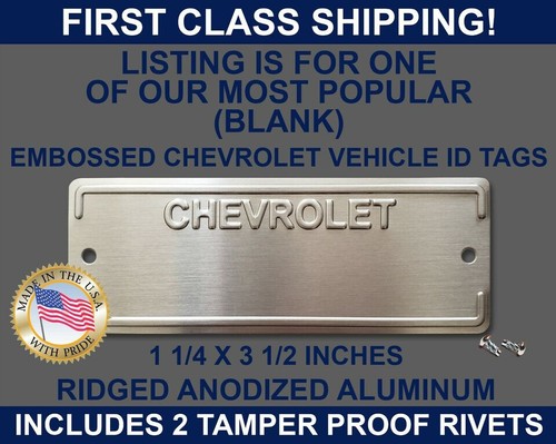 Chevy chevrolet door tag - door,